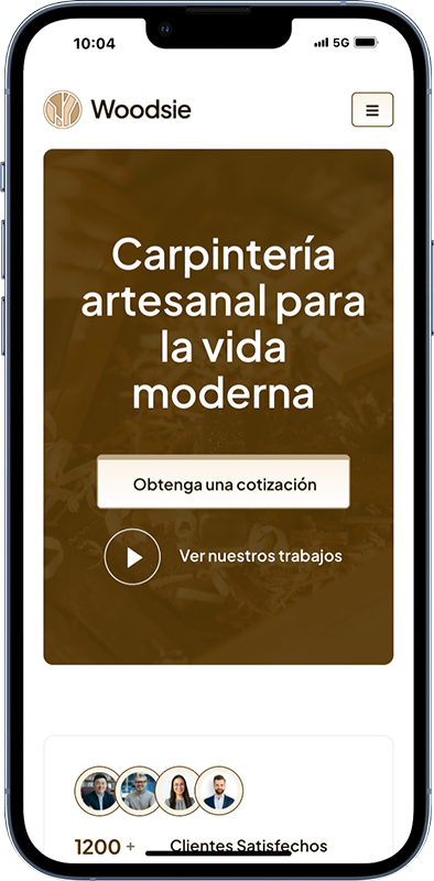 Demo one page site Phone - Huexs5