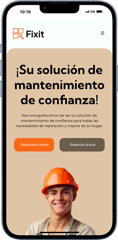 Demo one page site Phone - Huexs6