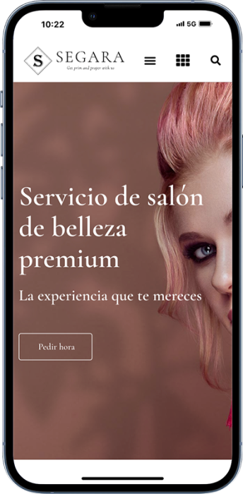 Demo one page site Phone - Huexs4