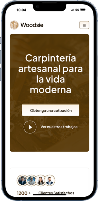 Demo one page site Phone - Huexs5